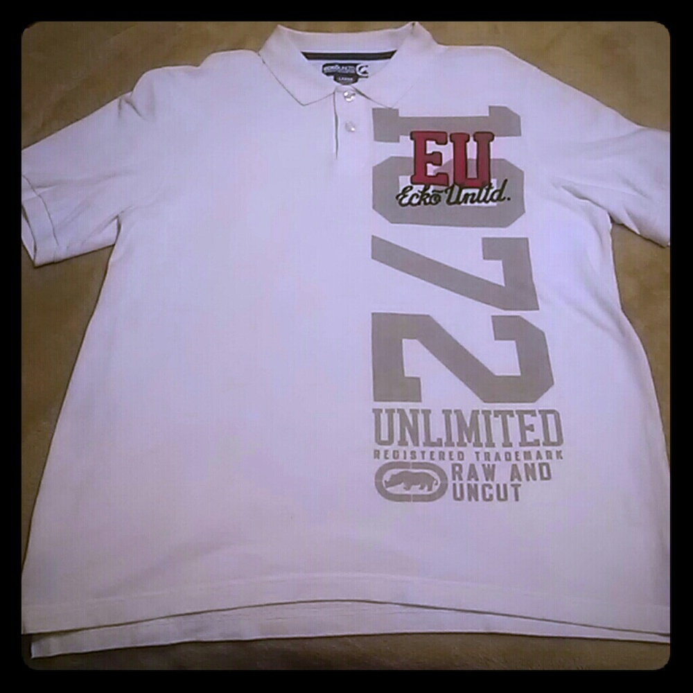 EckoUnltd Large Polo Shirt White